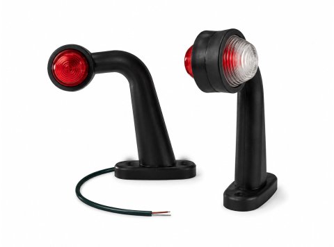 Feu de gabarit LED déporté angle 90° Rouge/Blanc AJBA